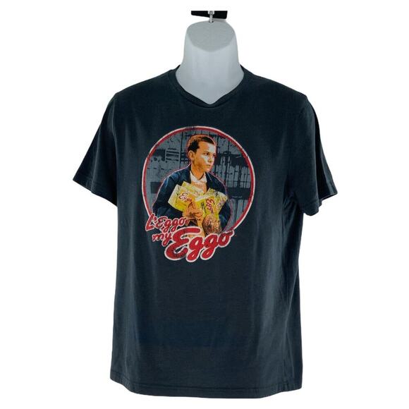 Stranger Things Leggo My Eggo Netflix Kelloggs Tshirt M Short Sleeve Graphic Tee - Picture 3 of 6